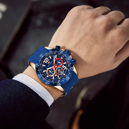 Miniatura 3 de AIMES Watch for Men Military Sport Waterproof Chronograph Mens Watches Analog Quartz Luminous Date Classic Stylish Fashion Casual Designer Wrist