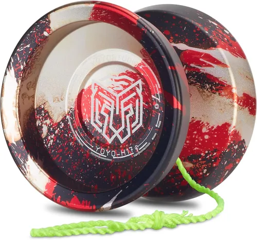 Miniatura 11 de YOYOSTUDIO Yoyo Profesional Responsivo Yoyo H17, Yoyos de Metal de Doble Propósito para Niños Principiantes, Rodamiento Yo Yo No Responsivo
