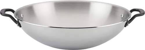 Miniatura 20 de KitchenAid Juego de ollas y sartenes de acero inoxidable pulido de 5 capas, 10 piezas