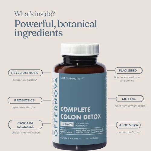 Miniatura 5 de Offernova Desintoxicación completa de colon 15 días 30 cápsulas