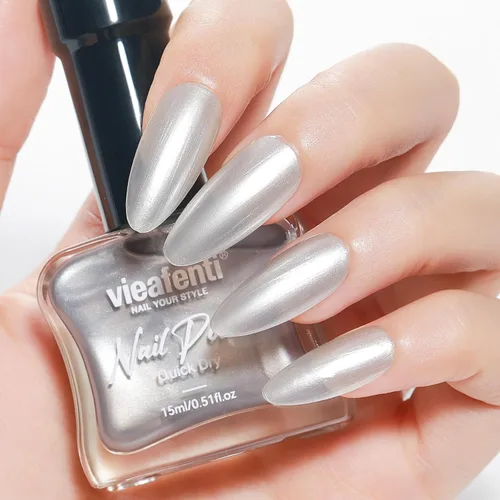 Miniatura 12 de Esmalte de uñas rosa intenso brillante, 0.5 onzas líquidas, esmalte de uñas de secado rápido de alto brillo, aplicación suave de larga duración