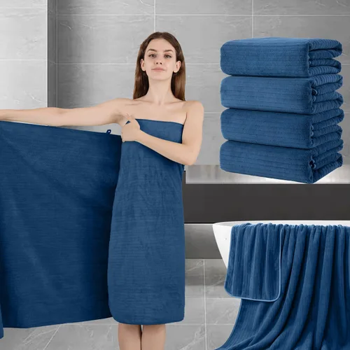 Miniatura 58 de Juego de toallas de baño de 8 piezas 2 toallas de baño grandes de gran tamaño, 2 toallas de mano y 4 paños Juego de toallas de baño ultrasuaves