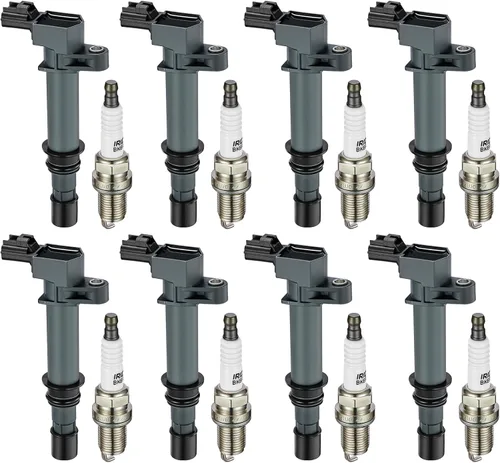Miniatura 17 de BDFHYK Paquete de bobinas de encendido UF535 y bujías de iridio 95983 compatibles con Mercedes-Benz C230 C280 CLK350 E350 ML350 SLK280 Dodge