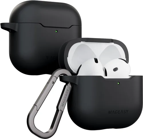 Miniatura 23 de MAGEASY Funda diseñada para estuche de AirPods Pro 2 - Funda protectora a prueba de golpes para AirPods Pro y Pro 2, resistente a las manchas, suave