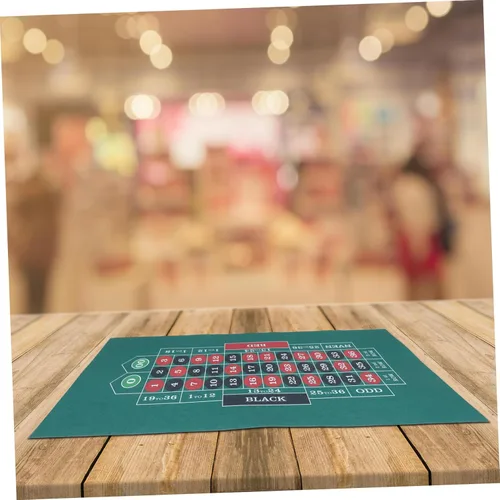 Miniatura 7 de PRETYZOOM Tapete de mesa plegable impermeable con superficie de fieltro de doble cara para un juego suave, adecuado para reuniones familiares