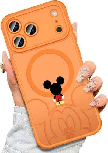 Miniatura 14 de Funda para iPhone 16 Pro Max [Compatible con MagSafe], diseño bonito, magnético, negro translúcido, mate, con borde de TPU suave y parte trasera
