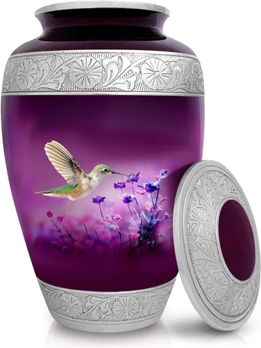 Miniatura 4 de Loving Tribute - Urna de cremación de colibrí para cenizas humanas adultas, gran monumento funerario hecho a mano para recordar a tus seres queridos