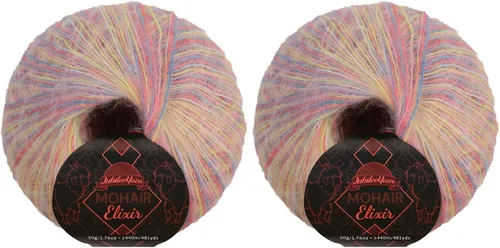 Miniatura 69 de JubileeYarn Mohair Elixir Yarn - 50g/Skein Baby Wool Blend - Cosmopolitan - 1 Skein