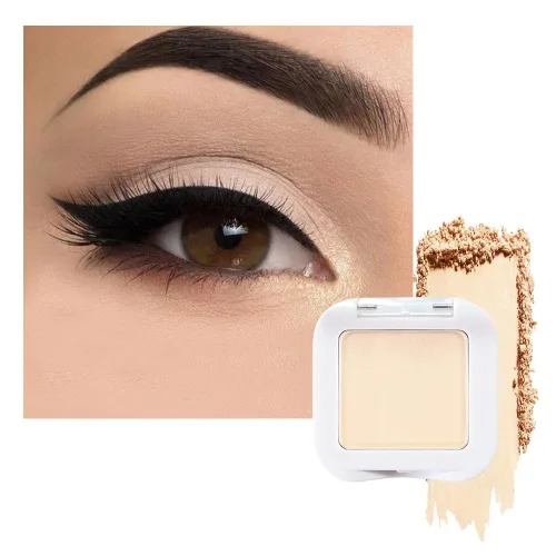 Miniatura 15 de evpct Paleta de sombra de ojos con purpurina dorada champán, color nude dorado rosa brillante crema brillante paleta de sombra de ojos iluminadora
