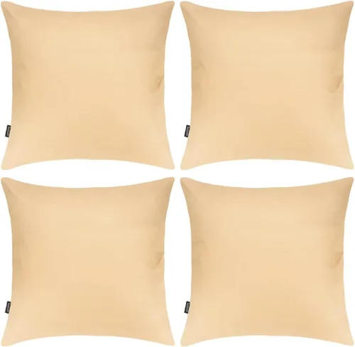 Miniatura 16 de Coddsmz Paquete de 4 fundas decorativas de 100% algodón para cojín cuadrado, funda de almohada de color liso para bricolaje, para sofá y dormitorio