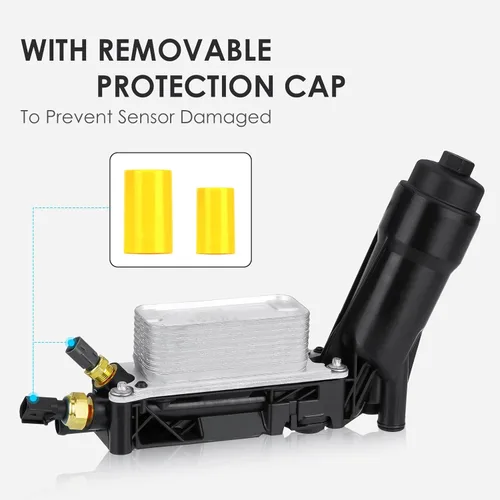 Miniatura 4 de Carcasa del filtro de aceite del motor con enfriador de aceite para Ram ProMaster 2014-2017 1500 2500 3.6L, para Dodge 2011-2014, para Chrysler