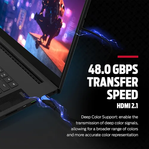 Miniatura 5 de Monster Cable HDMI de 8 K: cable HDMI Xbox Series X y PlayStation 5 con contactos de oro de 24 K y agarre en V, velocidad de 48 Gbps, frecuencia