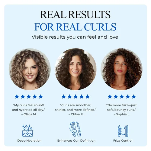 Miniatura 9 de Controlled Chaos Hidratante capilar para cabello rizado, sin parabenos ni sulfatos, hidrata y define el cabello extra seco, ondulado, grueso