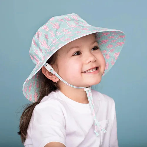 Miniatura 4 de JAN & JUL Gorros de sol de algodón Grow-with-Me para niñas para bebés y niños