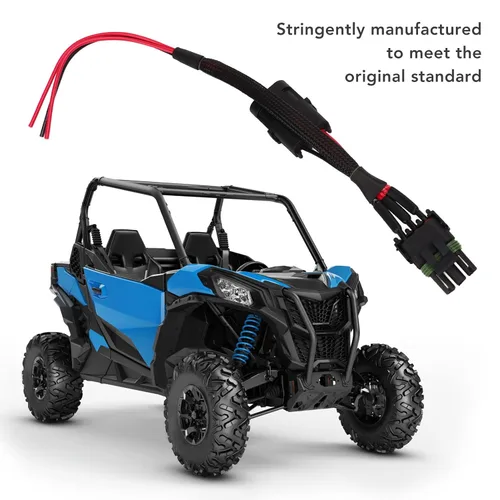 Miniatura 6 de Acouto Arnés de alimentación de luz trasera para X3 Whip Brake Placa de matrícula Luz Adaptador de arnés de repuesto UTV Accesorio