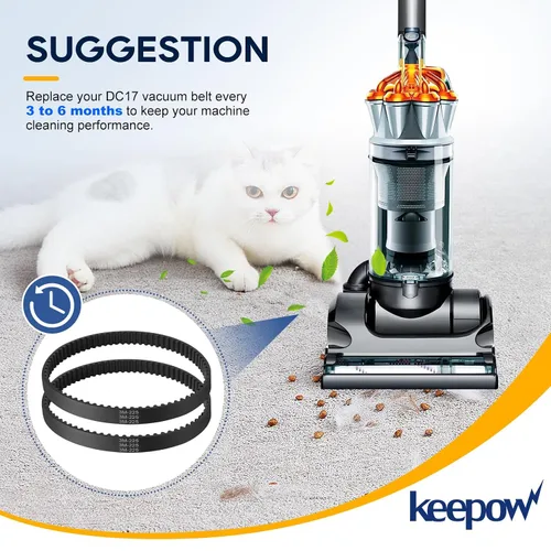 Miniatura 6 de KEEPOW DC17 - Correa de repuesto para aspiradora Dyson Animal, pieza de repuesto 911710 01 02 (paquete de 2)