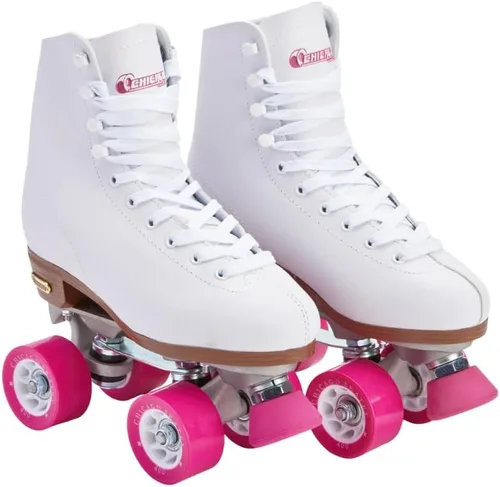 Chicago Skates Patines clásicos cuádruples para mujeres y hombres, duraderos y de alto rendimiento, botas altas ajustables para derby de ruedas