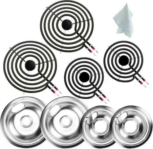 Miniatura 8 de W10196405 W10196406 W10196406 - Juego de quemador de estufa eléctrica MP22YA de Cenipar-Compatible con Whirl-pool Ken-more Ama-na Range Horno/estufa
