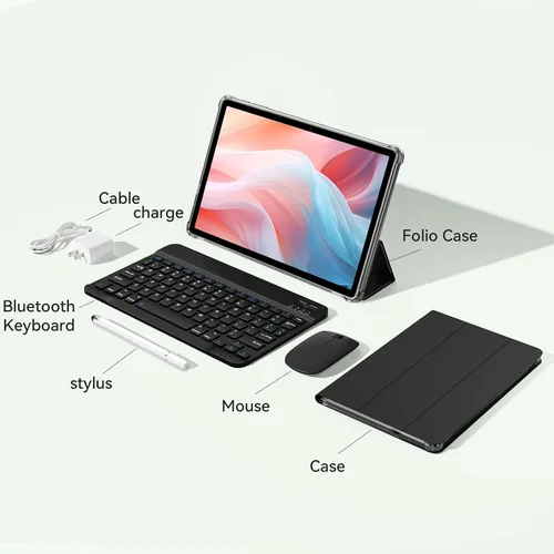 Miniatura 9 de Tableta Android 15 de 11 pulgadas Octa-core 12GB RAM+128GB ROM Tablet de 8000mAh con teclado Mouse Funda WiFi de doble banda BT 5.0