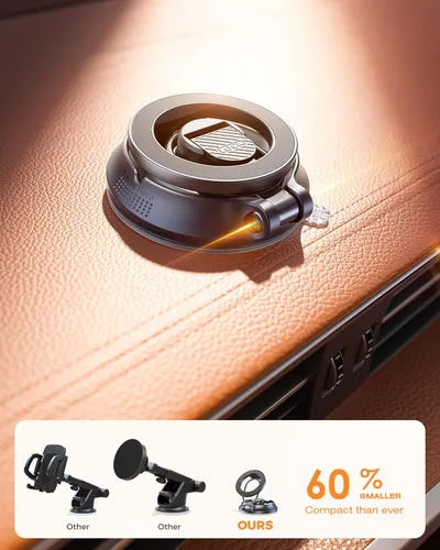 Miniatura 7 de SUPERONE Soporte de teléfono de coche para Magsafe [78 libras de succión más fuerte y 2800 gf magnético] Soporte magnético ajustable de 360°