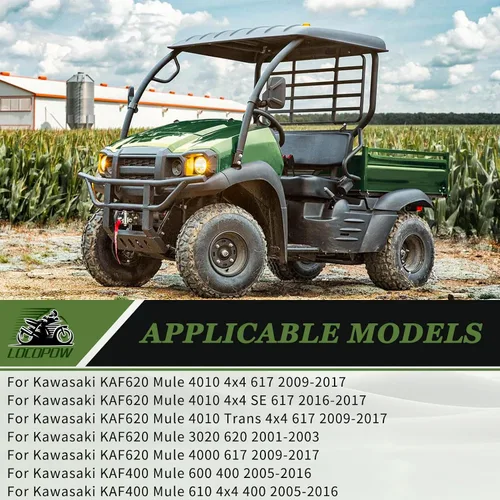 Miniatura 2 de LOCOPOW 49065-2071 49065-2078 Filtro de aceite Mule 4010 para Kawasaki Mule KAF400 600 610 KAF620 4010 4000 2510 3010 2500 3000 3020 Trans 4x4 &