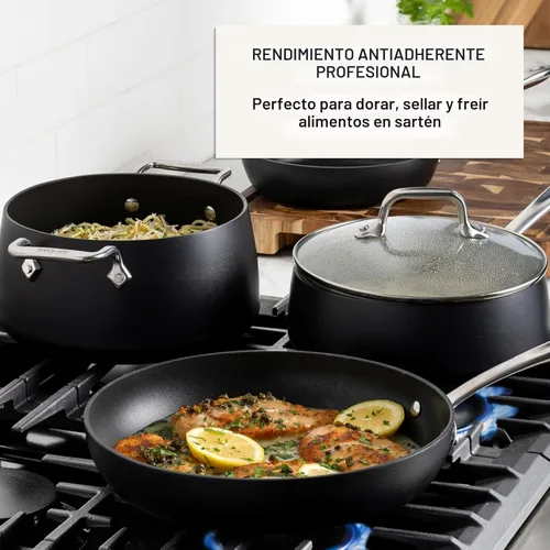 Miniatura 6 de All-Clad HA1 - Juego de utensilios de cocina anodizados duros antiadherentes, 13 piezas, apto para horno de inducción y asador seguro hasta 500°F