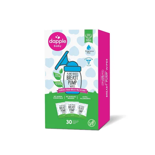 Miniatura 11 de Dapple Toallitas extractoras de leche para bebés, alimentadas por plantas, hipoalergénicas, eliminan los residuos de leche, sin enjuague, sin