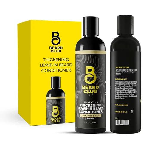 Miniatura 9 de The Beard Club Spray de vitamina de biotina para el crecimiento del vello facial, fórmula natural para una barba más completa y gruesa, fácil