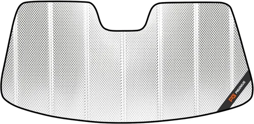 Miniatura 17 de Protección solar para parabrisas Pigenius para Ford Mustang 2015-2023 sin cámara montada en el espejo retrovisor - Metálico Plateado metálica