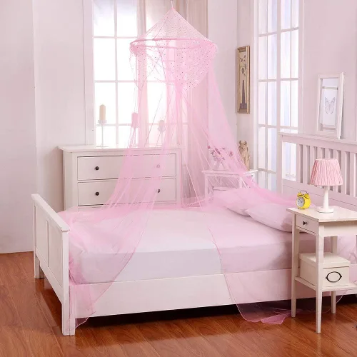Miniatura 3 de Cotton Loft Raisinette - Toldo de cama plegable para niños, tamaño único, color rosa