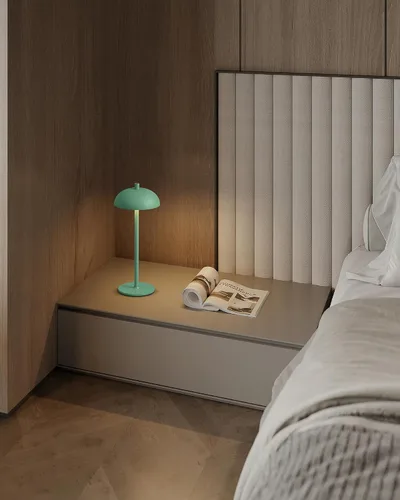Miniatura 9 de Juego de 2 lámparas de mesa LED inalámbricas pequeñas de 12 pulgadas, lámpara de escritorio portátil impermeable, luces de batería recargable