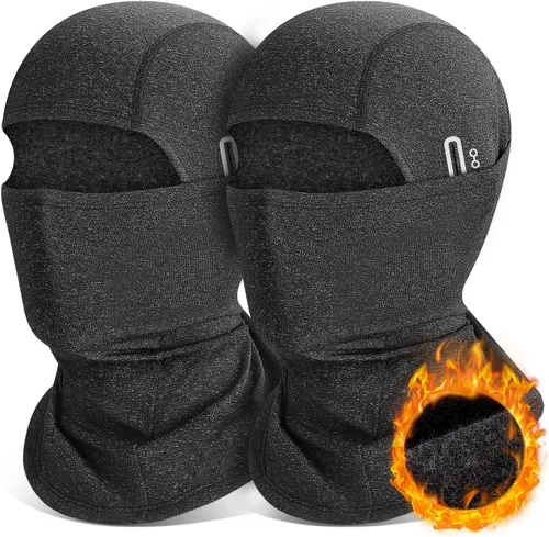 Miniatura 8 de Pasamontañas de invierno para hombres y mujeres, resistente al viento, máscara térmica para clima frío, para ciclismo, esquí, escalada