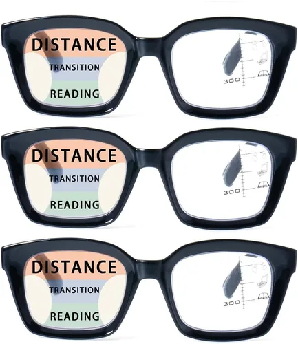 Miniatura 10 de HIYANJN Gafas de lectura bifocales para mujeres y hombres, luz azul, lectores de computadora, lentes de transición superior transparente para mujer
