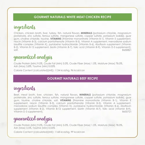 Miniatura 6 de Purina Fancy Feast Gourmet Naturals - Paquete surtido de alimentos húmedos para gatos, colección de aves de corral y carne de res