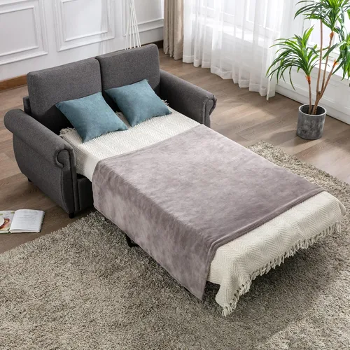 Miniatura 9 de Sofá cama pequeño para sala de estar o dormitorio, incluye cama extraíble