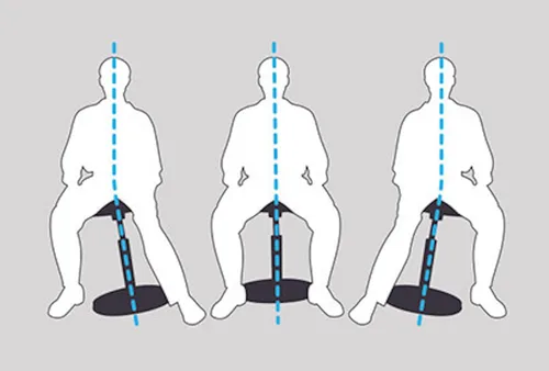 Miniatura 7 de KORE Design - Silla tambaleante para adolescente/universidad, sillas ergonómicas para computadora, taburete de oficina ajustable seguro, dormitorio