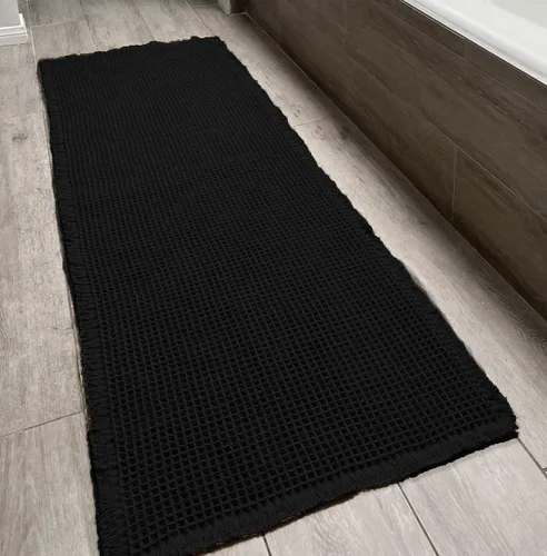Miniatura 23 de Tapete de Baño Waffle Mejorado – Ultra Suave, Súper Absorbente y Alfombra Antideslizante con Borlas, Lavable a Máquina, Respaldo de Goma para Baño