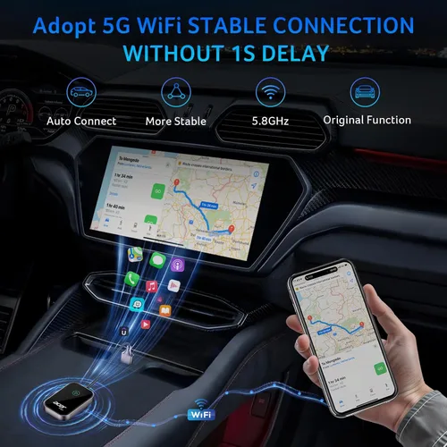 Miniatura 4 de Acer Gadget - Adaptador inalámbrico CarPlay para Apple — Adaptador inalámbrico Apple CarPlay inalámbrico para iPhone Actualización de CarPlay