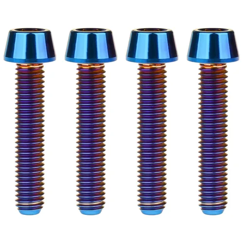 Miniatura 60 de Titanio Ti M6 x 10 16 18 20 25 30 35 40 45 50 55 60 2.559 in Allen - Tornillos hexagonales de 2.559 in, tornillos cónicos, paquete de 4