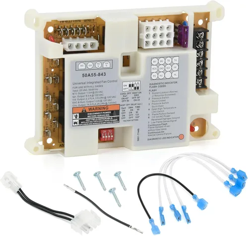 50A55-843 Módulo de control de encendido de horno compatible con White Rodgers Emerson HVAC Systems - Placa de control de encendido universal para