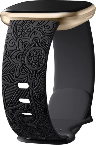 Odbeai Correa compatible con Fitbit Versa 4/3 Correas para Mujer/Sense 2/Sense Correas, Bonito Patrón Floral Bohemio Elegante Pulseras de Repuesto