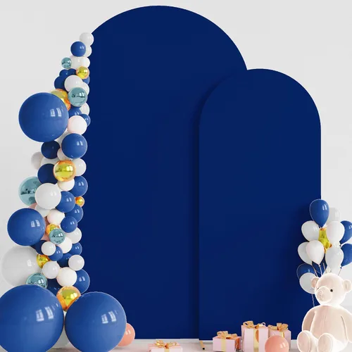 Miniatura 31 de Wokceer Cubierta de Fondo para Arco de Boda 7.2 Pies, Cubiertas Ajustadas de Spandex para Soporte de Arco de Boda de 6 Pies, Juego de 2 Cubiertas