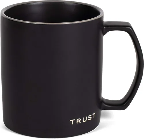 Miniatura 7 de Lighthouse Christian Products Simply Yours Pray - Taza de café de cerámica de 18 onzas, paquete de 4, color negro medianoche