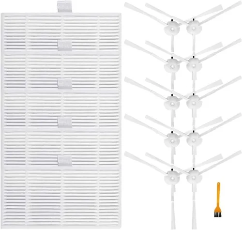 Miniatura 17 de McbeAn Piezas de tela de fregona compatibles con bolsas de polvo Lydsto W2, filtro Hepa y cepillo lateral, robot aspiradoras, piezas de repuesto