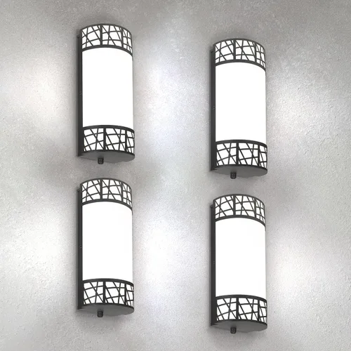 Miniatura 12 de ASD Aplique de pared LED de 12 pulgadas para interiores, color negro mate, moderno, regulable, 15 W, 2700 K-5000 K, accesorios de iluminación