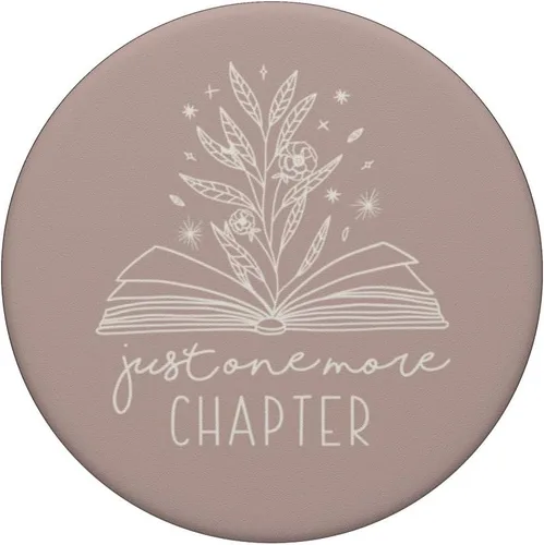 Miniatura 3 de Just One More Chapter - Amante de los libros florales (rosa topo) PopSockets estándar PopGrip