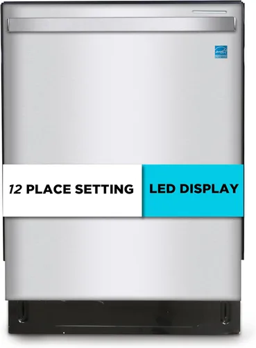 Miniatura 16 de BLACK+DECKER Lavavajillas empotrado de 24 pulgadas, capacidad para 12 cubiertos con tina de acero inoxidable, lavavajillas con 6 programas