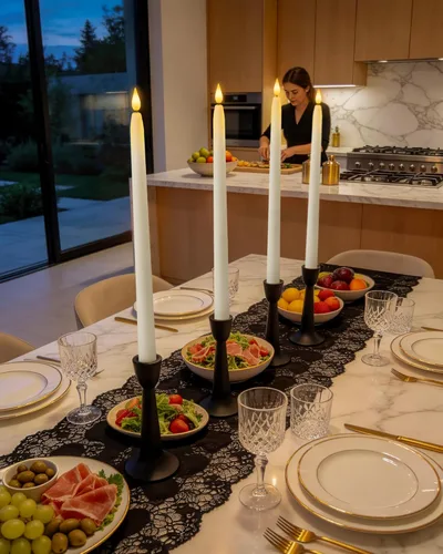 Miniatura 7 de Homemory Velas cónicas sin llama de cera real de 15 pulgadas con temporizador remoto, 2 velas LED blancas que funcionan con pilas con llama