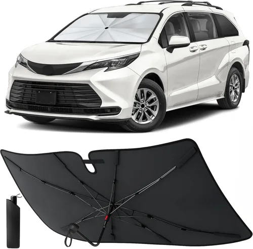 Miniatura 32 de 【2025 Actualizado】EcoNour Parasol Premium para Parabrisas de Coche Parasol Plegable para Parabrisas Delantero Visor Extendido Bloqueador de Sol
