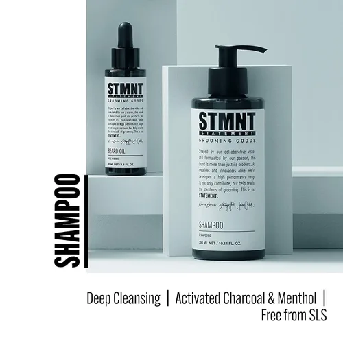 Miniatura 3 de STMNT Champú para productos de aseo SLS/SLES sin sulfatos Carbón activado y mentol Elimina la acumulación Sensación más completa del cabello